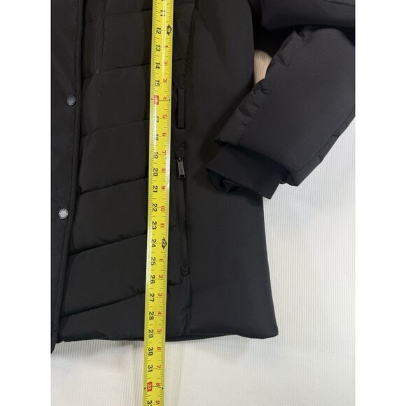 London Fog Womens Coat Black XXL Puffer Faux Fur Detachable Hood Jacket - Picture 5 of 9